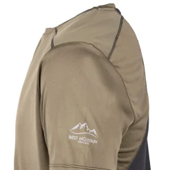 BEST MOUNTAIN Tee shirt technique uni Homme KAKI New