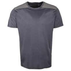 BEST MOUNTAIN Tee shirt technique uni Homme GRIS FONCE New