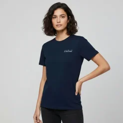 ONLY Tee shirt Texi coton Love is everything Femme BLEU FONCE