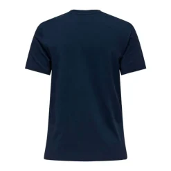 ONLY Tee shirt Texi coton Love is everything Femme BLEU FONCE