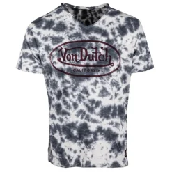 VON DUTCH Tee shirt tie&dye et blanc logo poitrine Homme GRIS Online