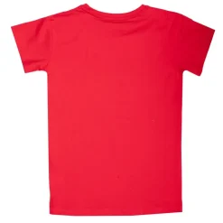 LOTTO Tee shirt tissu chiné imprimé logo blason Enfant ROUGE Outlet