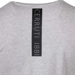 CERRUTI Tee shirt uni col rond Homme GRIS Outlet