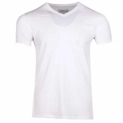 CERRUTI Tee shirt uni col V Aquarossa Homme BLANC Online