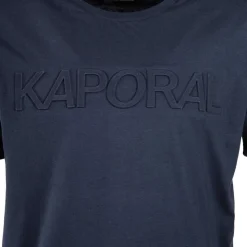 KAPORAL Tee shirt uni en coton ulric Homme BLEU FONCE Outlet