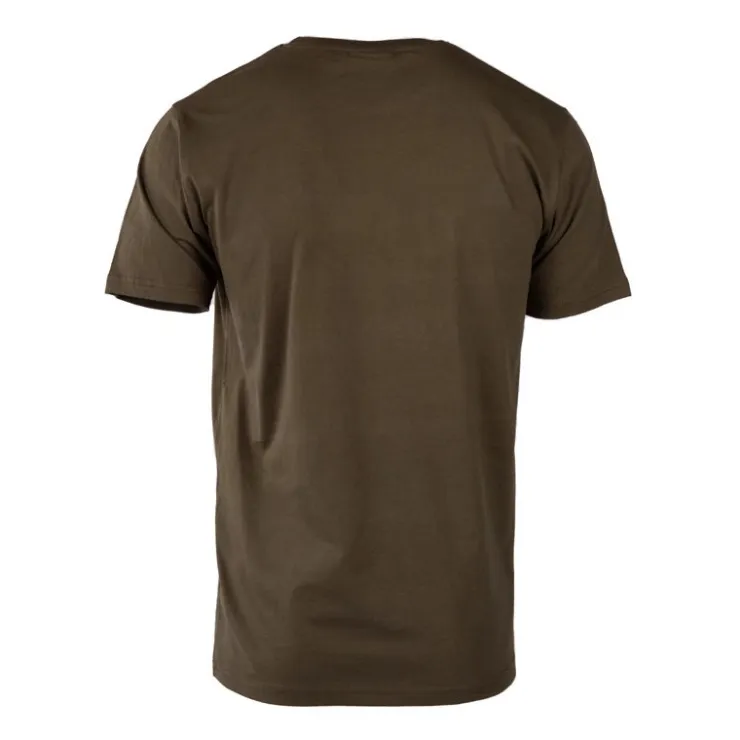 KAPORAL Tee shirt uni en coton ulric Homme KAKI