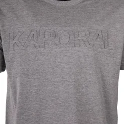 KAPORAL Tee shirt uni en coton ulric Homme GRIS CLAIR Outlet