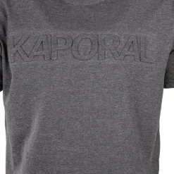 KAPORAL Tee shirt uni en coton ulric Homme GRIS Hot