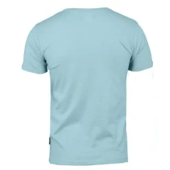 BLAGGIO Tee shirt uni manu-b col v avec boutons Homme BLEU Online