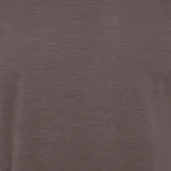 BLAGGIO Tee shirt uni manu-b col v avec boutons Homme KAKI Clearance