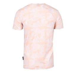 BLAGGIO Tee shirt uni menson-b avec imprimé feuilles Homme ORANGE CLAIR Online
