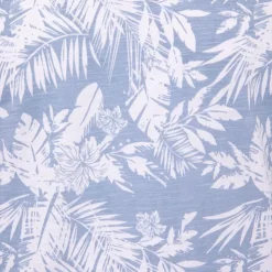 BLAGGIO Tee shirt uni menson-b avec imprimé feuilles Homme BLEU Outlet