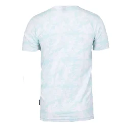 BLAGGIO Tee shirt uni menson-b avec imprimé feuilles Homme VERT CLAIR Sale