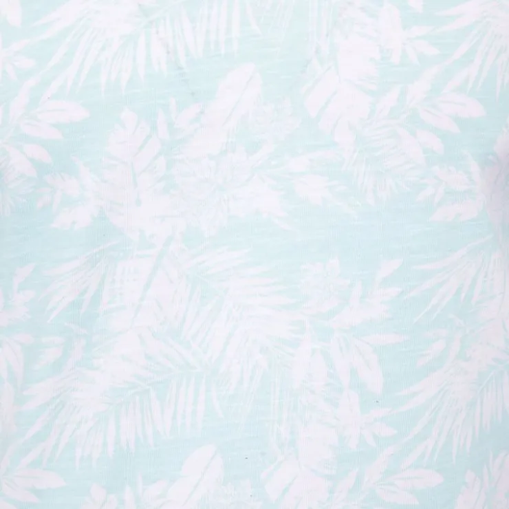 BLAGGIO Tee shirt uni menson-b avec imprimé feuilles Homme VERT CLAIR Sale