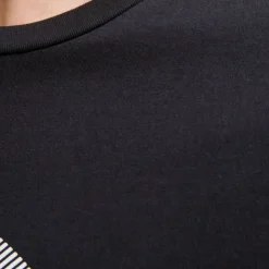 JACK & JONES Tee shirt urban imprimé logo col rond regular fit Homme NOIR Hot