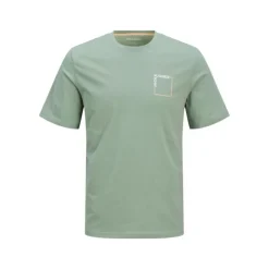 JACK & JONES Tee shirt verner coton col de cou Homme VERT CLAIR New