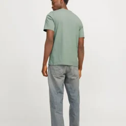 JACK & JONES Tee shirt verner coton col de cou Homme VERT CLAIR New