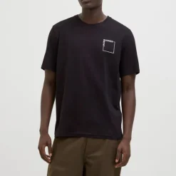 JACK & JONES Tee shirt verner coton col de cou Homme NOIR Discount