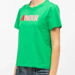 LA PETITE ETOILE Tee shirt tracy manches courtes Femme VERT New
