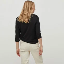 VILA Tee shirt Vianita Femme NOIR Online