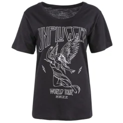 JOSEPH 'IN Tee-shirt manches courtes imprimé Femme NOIR Discount