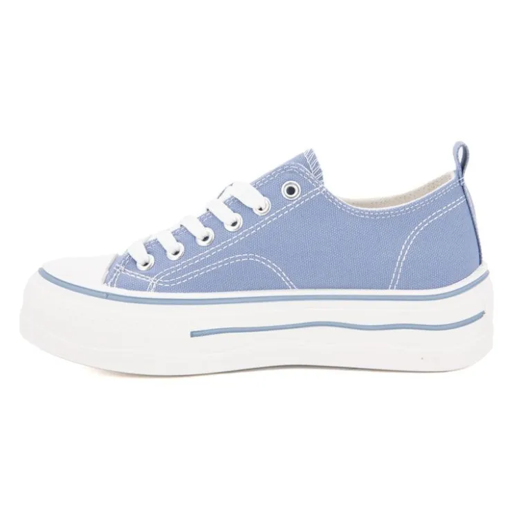 BURTON OF LONDON Tennis toile evana t 37-41 Femme BLEU Sale