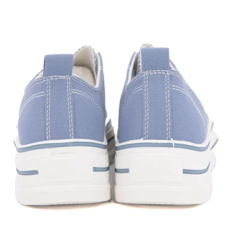 BURTON OF LONDON Tennis toile evana t 37-41 Femme BLEU Sale