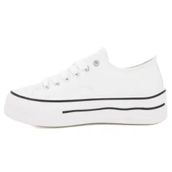 BURTON OF LONDON Tennis toile evana t 37-41 Femme BLANC