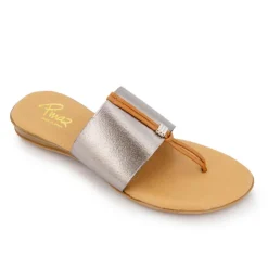 PINAZ Tongs elastico uni Femme ARGENT Best