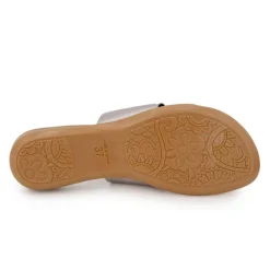 PINAZ Tongs elastico uni Femme ARGENT Best