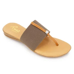 PINAZ Tongs elastico uni Femme MARRON Best