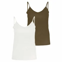VERO MODA Top bretelles lot de 2 regular fit Femme KAKI Online