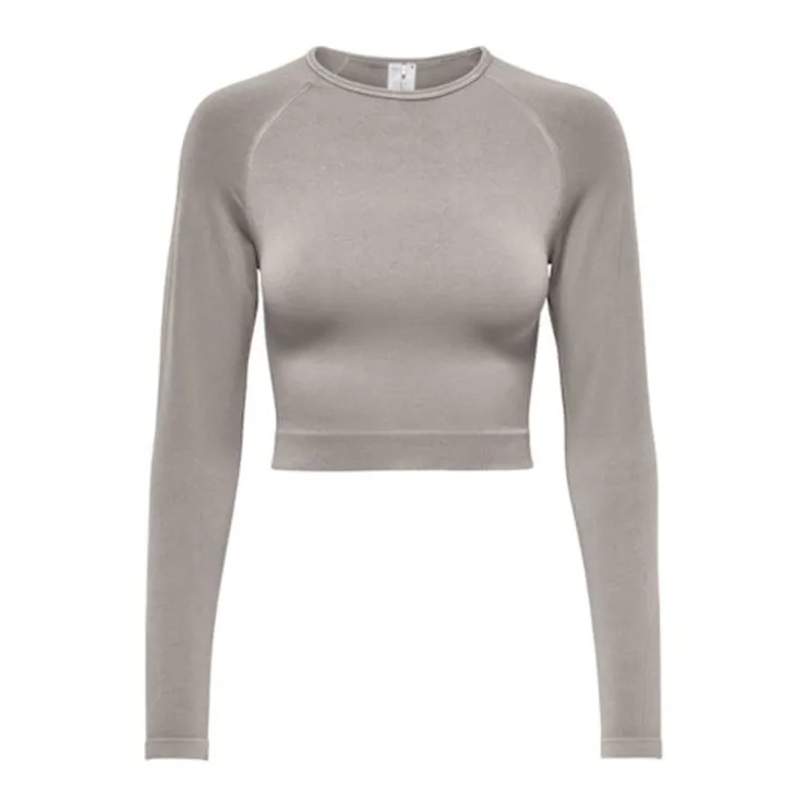 ONLY PLAY Top de sport manches longues Jiji Femme BEIGE Hot