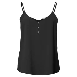 ONLY Top fin à bouton sans manche uni Femme NOIR Outlet