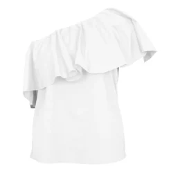 LA PETITE ETOILE Top ivoire tilly col asymétrique Femme BLANC ECRU Hot