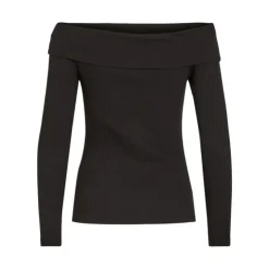 VILA Top ommi black épaules dénudées Femme NOIR Hot