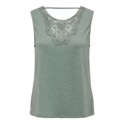 JDY Top sans manches à dentelle Femme VERT Clearance