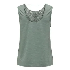 JDY Top sans manches à dentelle Femme VERT Clearance