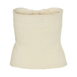 VILA Top tube décolleté asymétique drapé Femme BLANC ECRU Hot