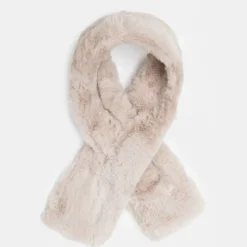 GERARD PASQUIER Tour de cou fausse fourrure à nouer Femme BEIGE Discount