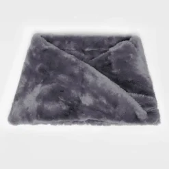 GERARD PASQUIER Tour de cou fausse fourrure forme trapèze Femme GRIS FONCE Discount