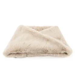 GERARD PASQUIER Tour de cou fausse fourrure forme trapèze Femme BEIGE Sale