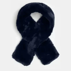 GERARD PASQUIER Tour de cou fausse fourrure à nouer Femme BLEU FONCE Outlet