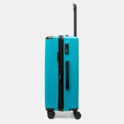 PIERRE CARDIN Valise moyenne à rayures avec logo relief Mixte TURQUOISE Best