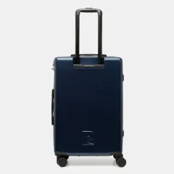 PIERRE CARDIN Valise moyenne à rayures avec logo relief Mixte BLEU FONCE New