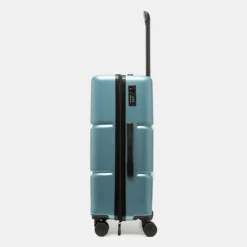 PIERRE CARDIN Valise moyenne rigide 4 roues compartiments BLEU Hot