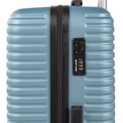 PIERRE CARDIN Valise moyenne rigide Perle BLEU Clearance