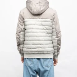 DEELUXE 74 Veste à capuche cedar bi color Homme GRIS CLAIR Sale