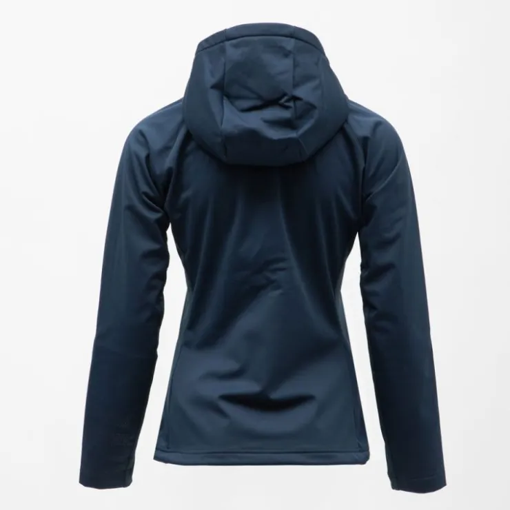 ROSSIGNOL Veste à capuche cintrée softshell bleu marine poches zippées bleu ciel Femme BLEU FONCE Sale