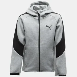 PUMA Veste a capuche evostripe Enfant GRIS